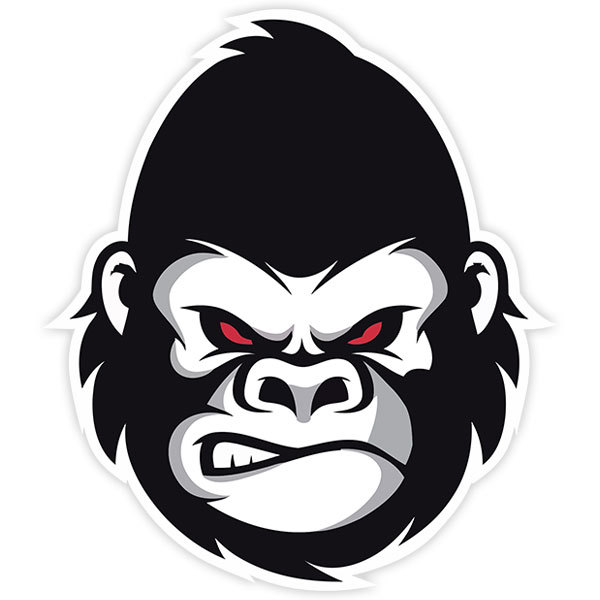 Car & Motorbike Stickers: Angry Gorilla