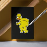 Car & Motorbike Stickers: Homer Simpson runs naked 6