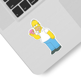 Car & Motorbike Stickers: Homer Simpson eating donuts 3