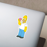 Car & Motorbike Stickers: Homer Simpson eating donuts 4