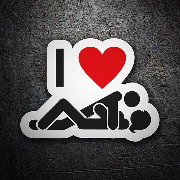 Sticker I Love Sex Muraldecal Com. 