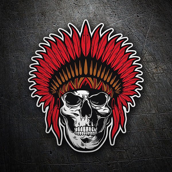 Car & Motorbike Stickers: Indian Chief Skull