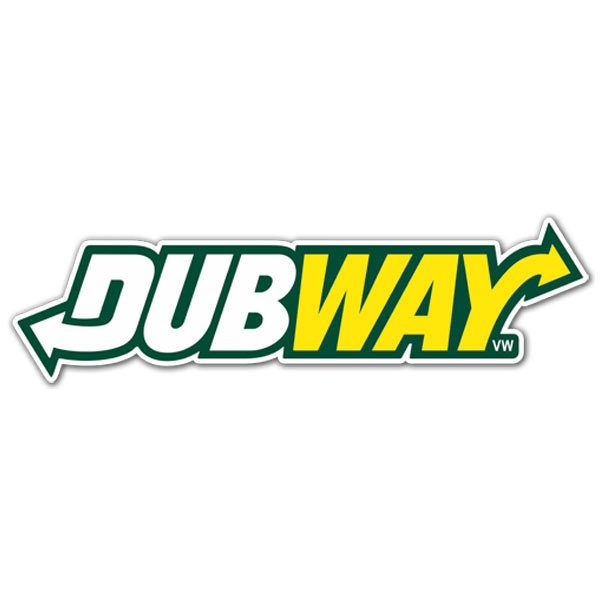 Car & Motorbike Stickers: DUBWAY Volkswagen with Arrow