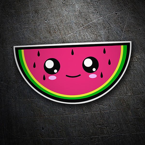 Car & Motorbike Stickers: Happy watermelon 1