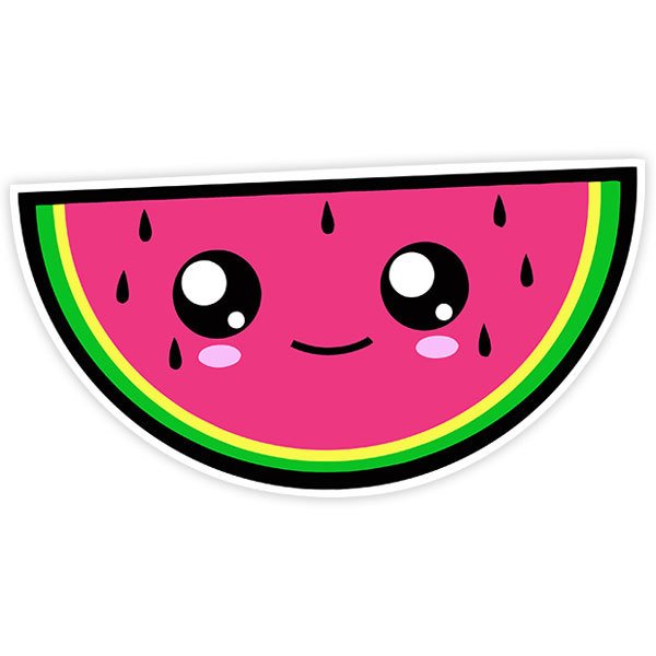 Car & Motorbike Stickers: Happy watermelon