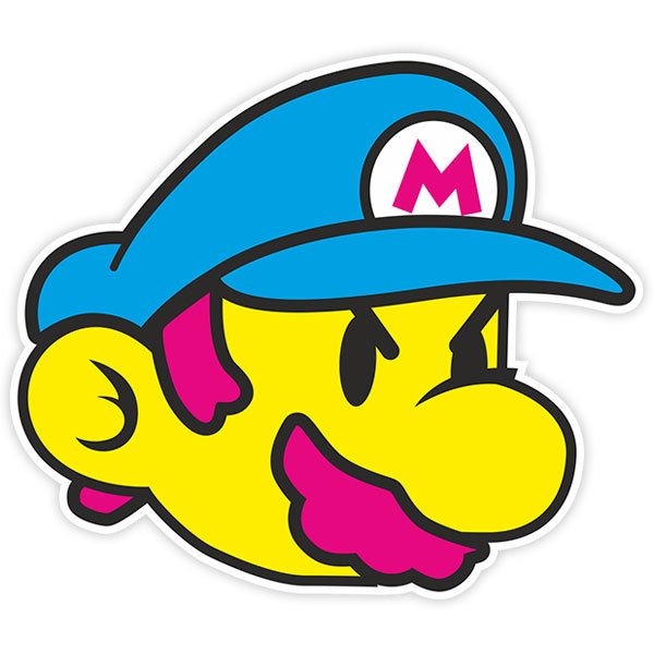 Car & Motorbike Stickers: Mario Bros Classic