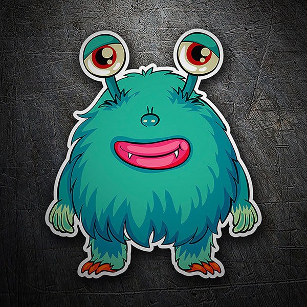 Car & Motorbike Stickers: Hairy monster