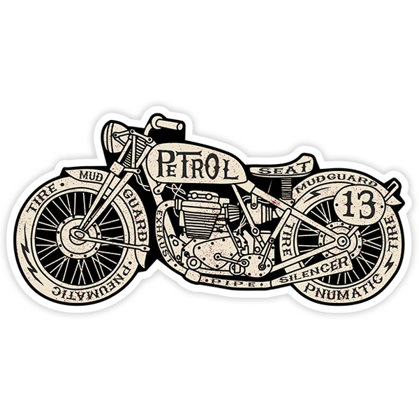 Car & Motorbike Stickers: Motorcycle Parts 0