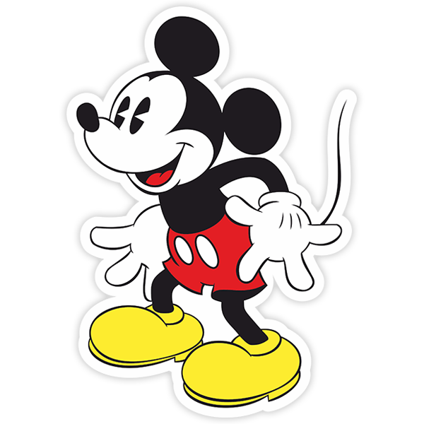 Car & Motorbike Stickers: Classic Mickey Mouse