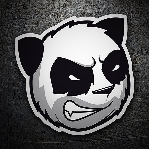 Car & Motorbike Stickers: Furious panda bear