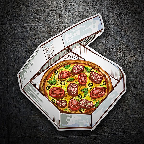 Car & Motorbike Stickers: Pizza to go