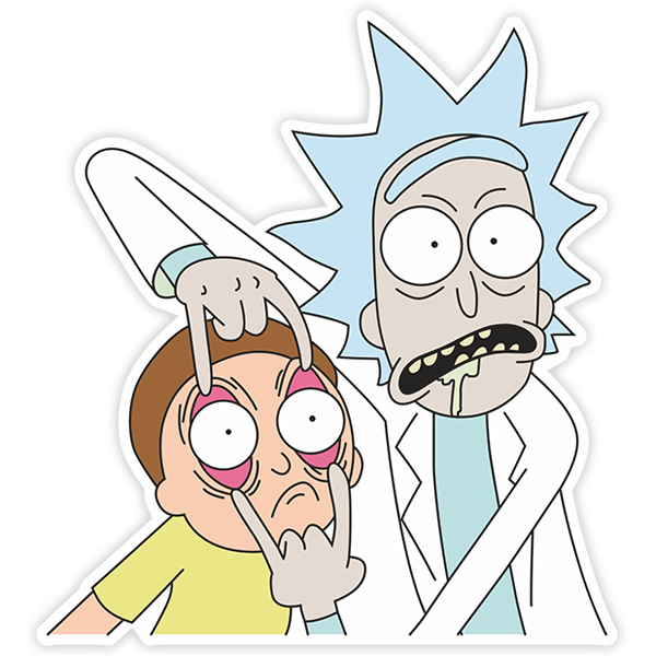 Car & Motorbike Stickers: Rick and Morty