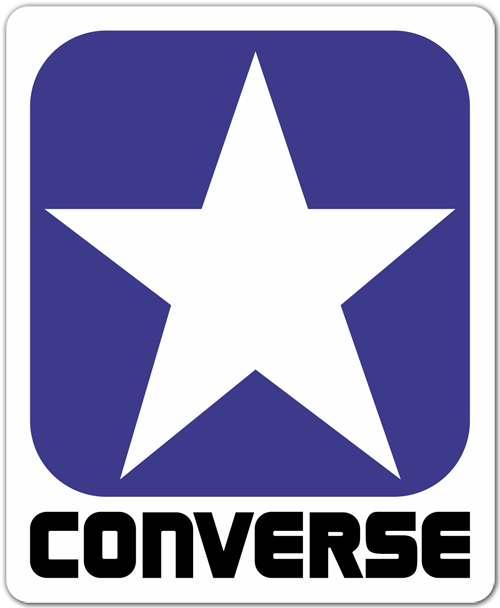 Car & Motorbike Stickers: Converse blue