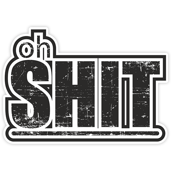 Car & Motorbike Stickers: Oh Shit