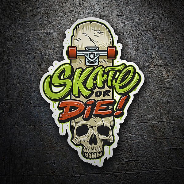 Car & Motorbike Stickers: Skate or die