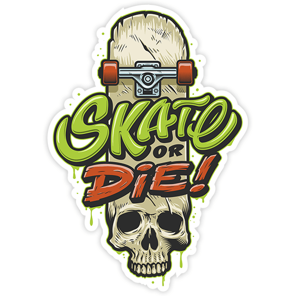 Car & Motorbike Stickers: Skate or die