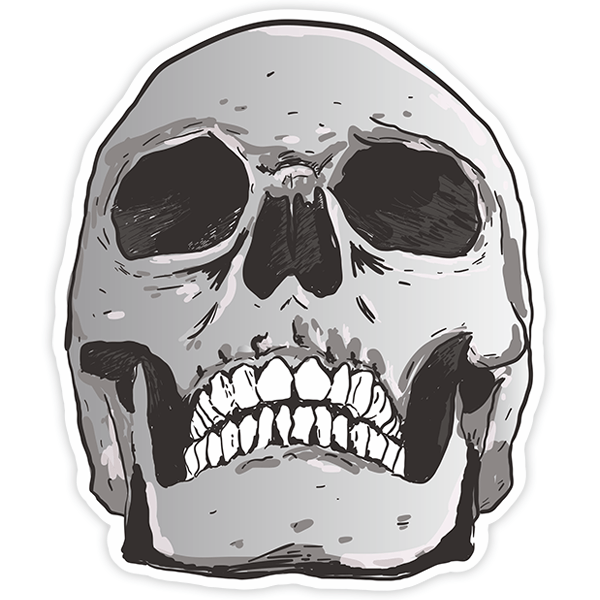 Car & Motorbike Stickers: Skull resposing Dise&ntilde;o Vinilo Decorativo