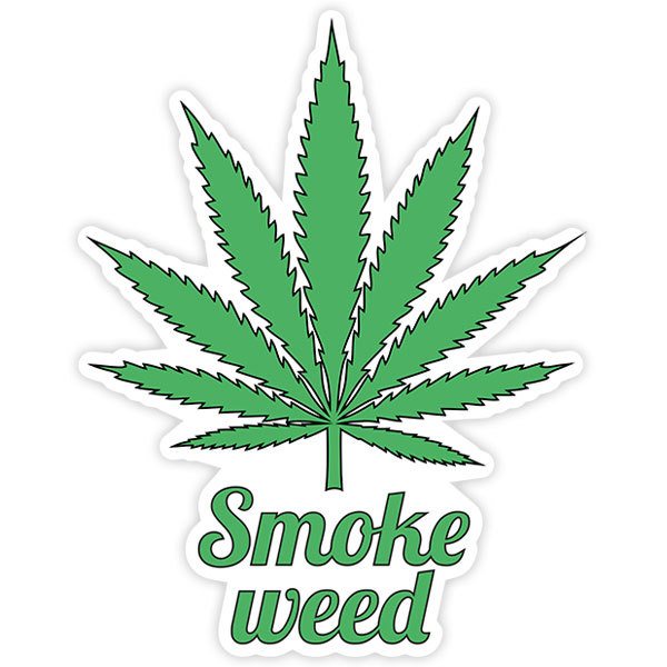 Car & Motorbike Stickers: Smoke Weed