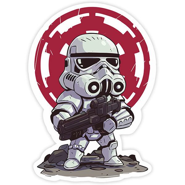 Car & Motorbike Stickers: Stormtrooper cartoon