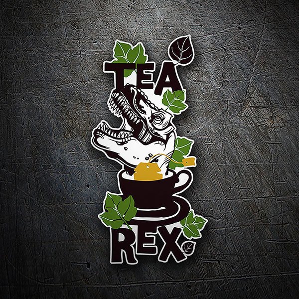 Car & Motorbike Stickers: Tea Rex