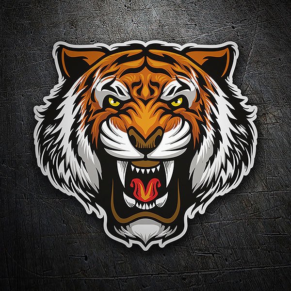 Car & Motorbike Stickers: Aggressive Tiger