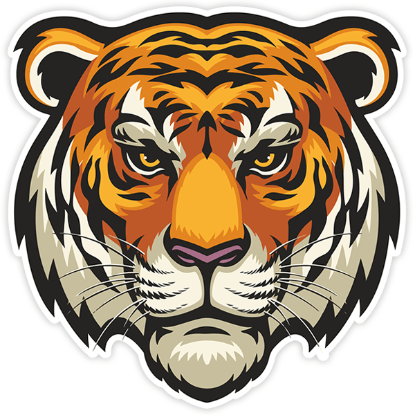 Car & Motorbike Stickers: Staring Tiger 0
