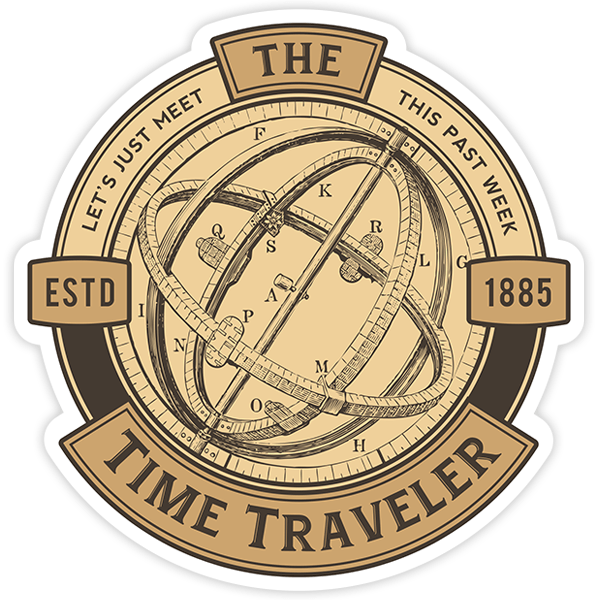 Car & Motorbike Stickers: Time Traveler Astrolabe