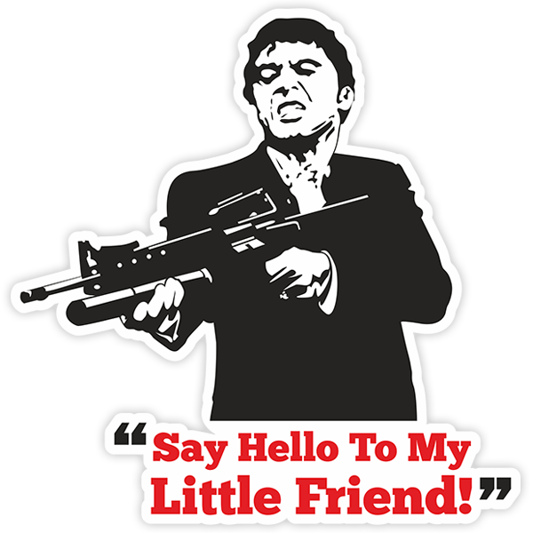 Car & Motorbike Stickers: Scarface say Hello