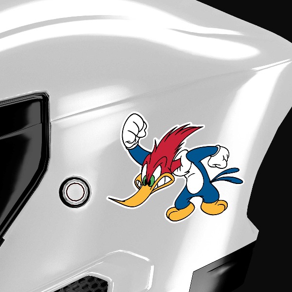 Car & Motorbike Stickers: Woody Woodpecker