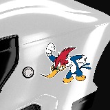 Car & Motorbike Stickers: Woody Woodpecker 3