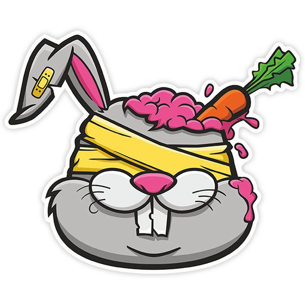 Car & Motorbike Stickers: Bruised rabbit