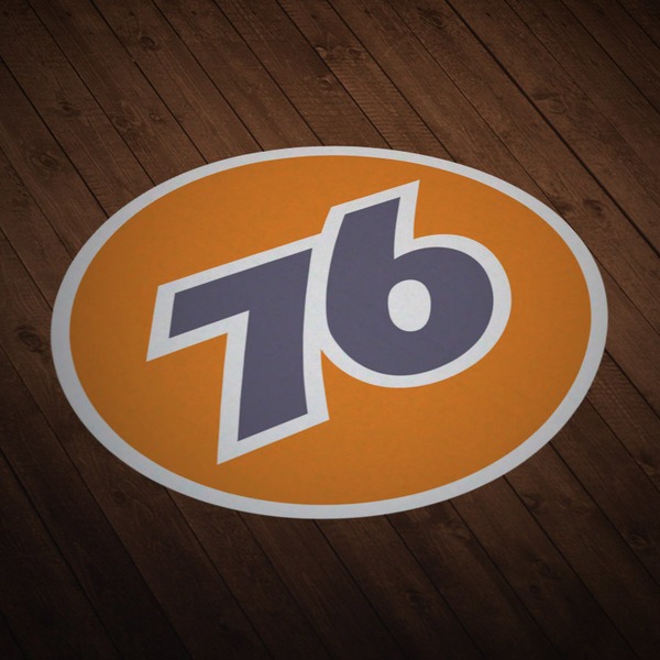 Car & Motorbike Stickers: 76 (gas station)