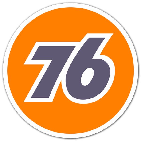 Car & Motorbike Stickers: 76 (gas station)