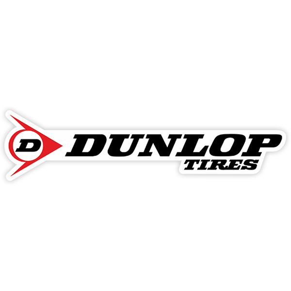 Car & Motorbike Stickers: Dunlop Tires Logo
