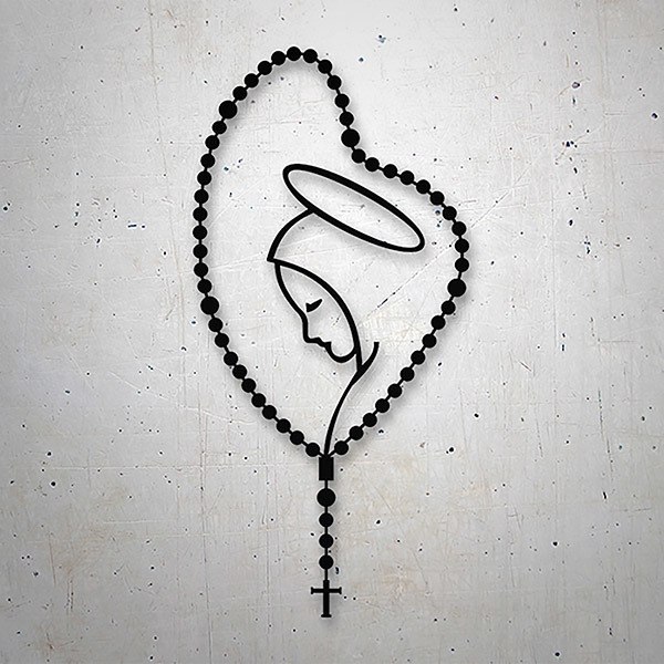 Car & Motorbike Stickers: Rosary of the Virgin 0