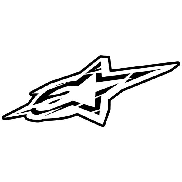 Car & Motorbike Stickers: Alpinestars Cross