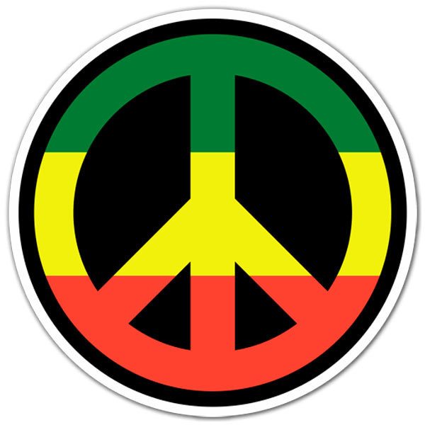 Car & Motorbike Stickers: Peace in Jamaica