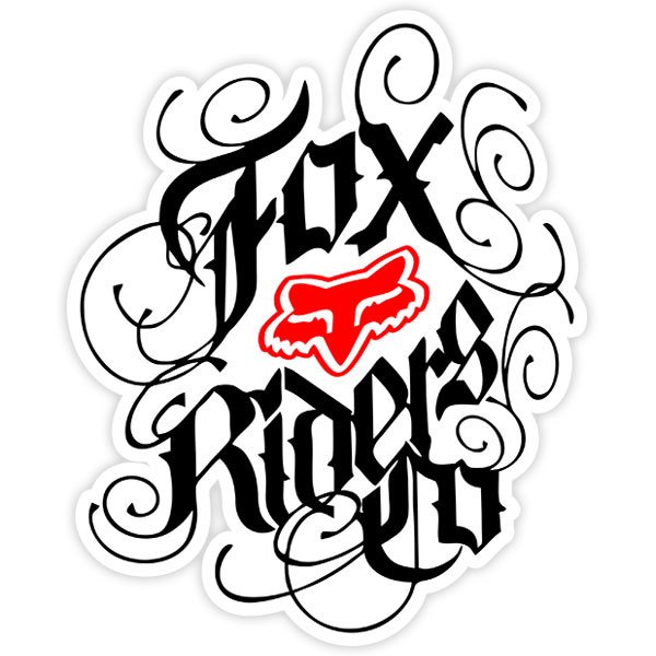 Car & Motorbike Stickers: Fox Riders Co tattoo