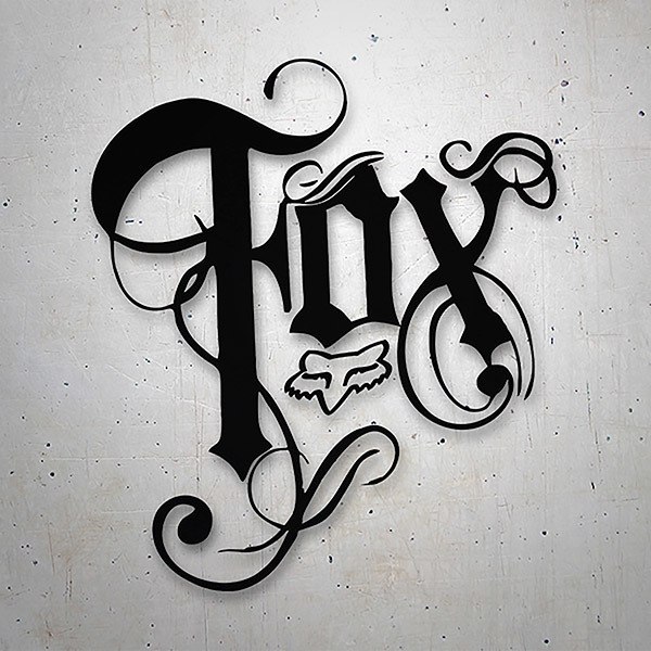 Car & Motorbike Stickers: Fox Racing Gothic 