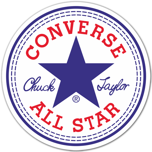 Car & Motorbike Stickers: Converse All Star circular 0