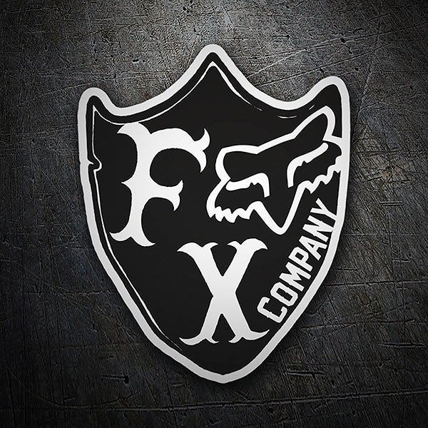 Car & Motorbike Stickers: Fox Racing Company Shield