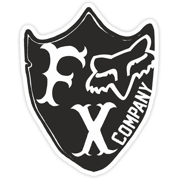 Car & Motorbike Stickers: Fox Racing Company Shield