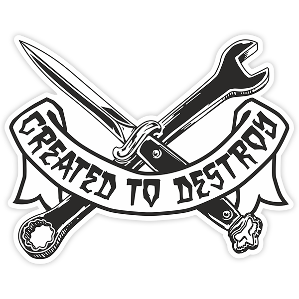 Car & Motorbike Stickers: Fox Created to Destroy Banner