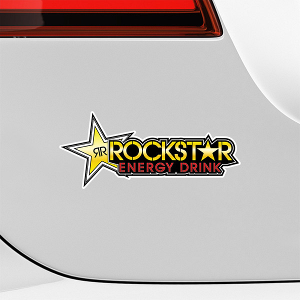 Car & Motorbike Stickers: Classic Rockstar energy drink