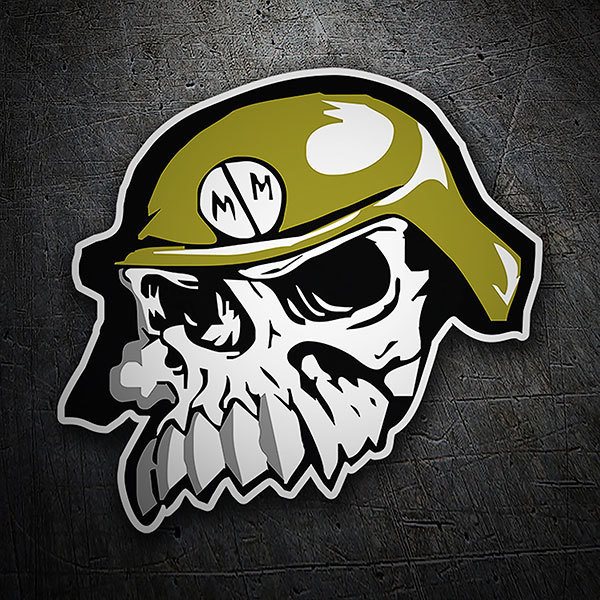 Car & Motorbike Stickers: Logo Metal Mulisha Dise&ntilde;o Vinilo Decorativo