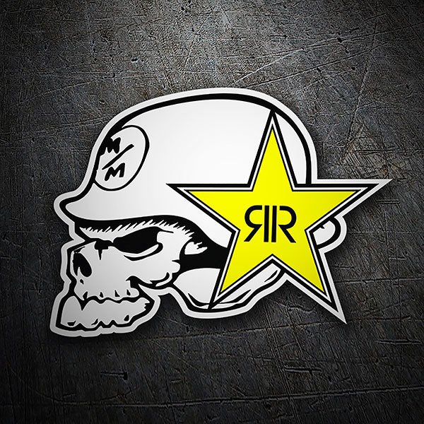 Car & Motorbike Stickers: Logo Metal Mulisha Rockstar 1