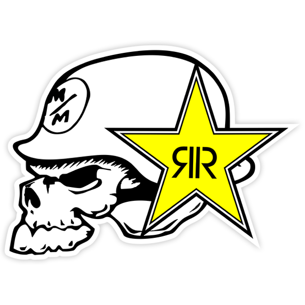 Car & Motorbike Stickers: Metal Mulisha Rockstar Logo