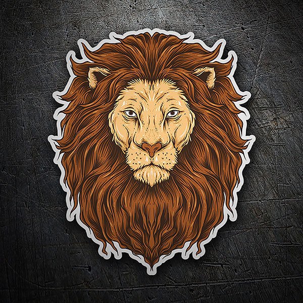 Car & Motorbike Stickers: Thoughtful Lion