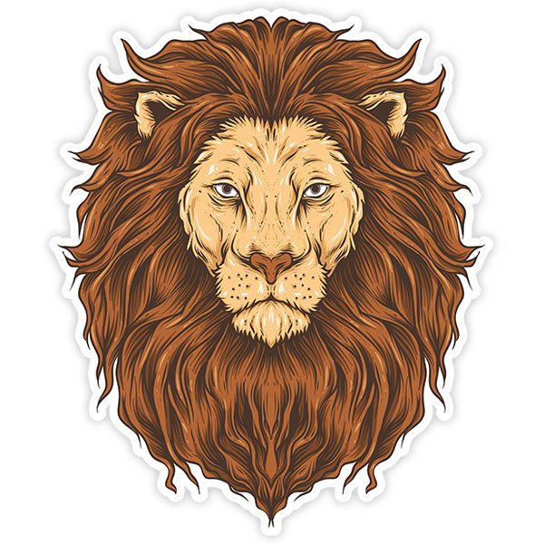 Car & Motorbike Stickers: Thoughtful Lion