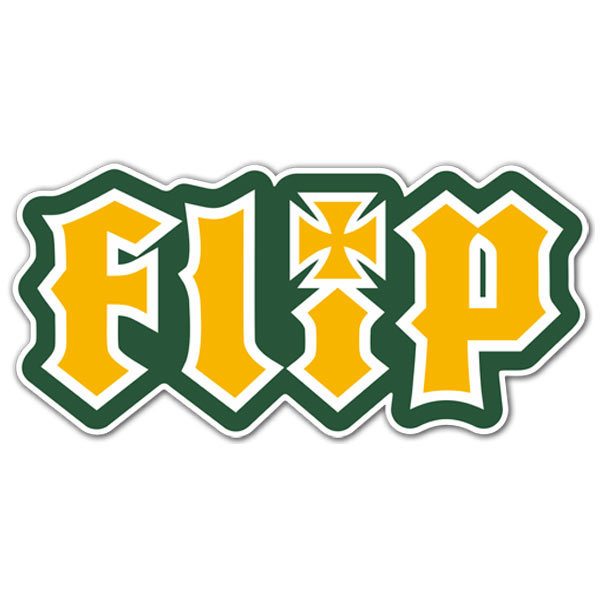 Car & Motorbike Stickers: Flip yellow